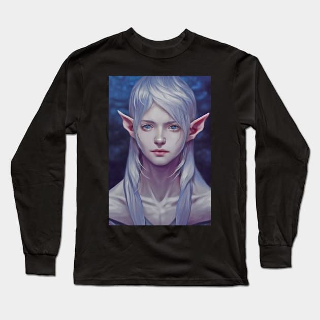 White Elf Long Sleeve T-Shirt by MyMagicalPlace